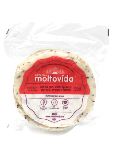 Arepa Moltovida 5 Uds 