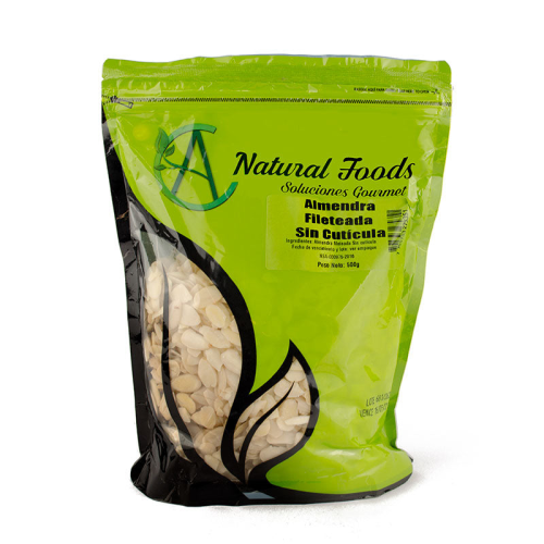 Almendra Fileteada sin Cuticula Natural Foods 250g